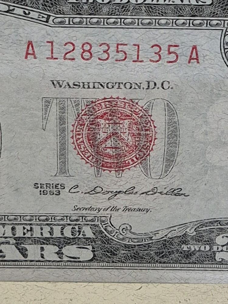 1963 $2 Red Seal Note