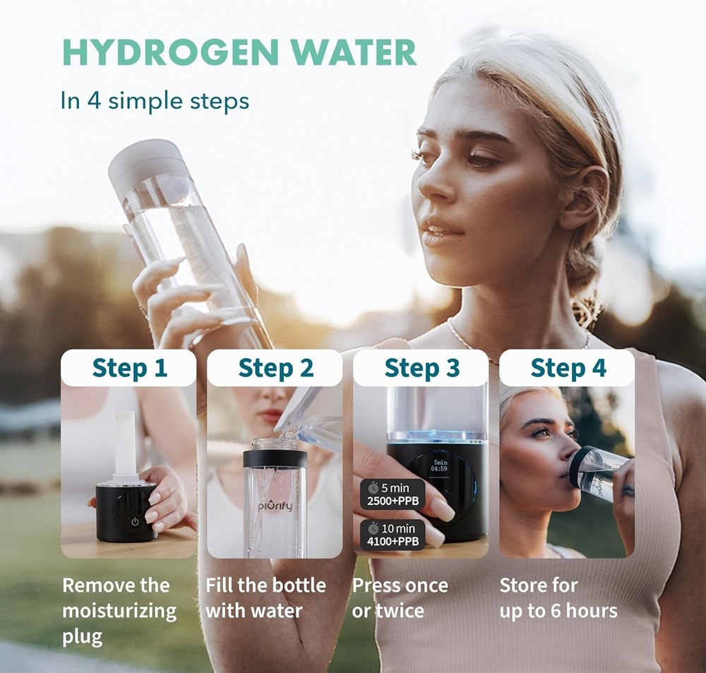 Certified Hydrogen Water Bottle - Advanced Technology-