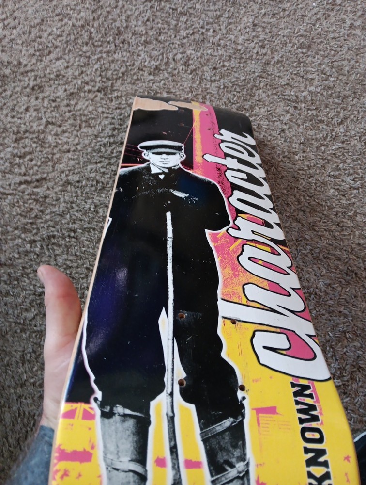 Character skate company 7.5 skateboard deck. Character unknown
