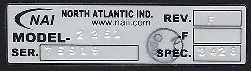 North Atlantic 2251-S3428 DAV Digital Analyzing Voltmeter