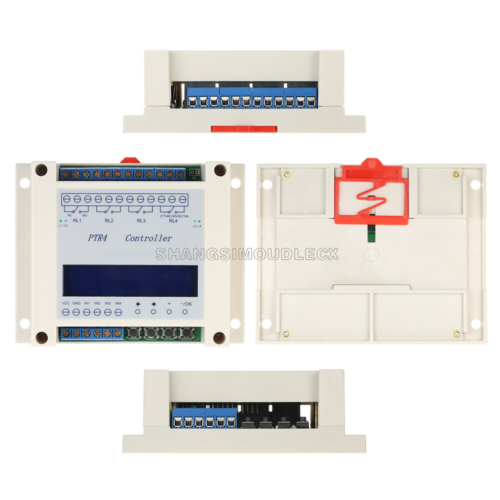 4-Channel Programmable Digital Time Relay Timer Controller Delay Switch