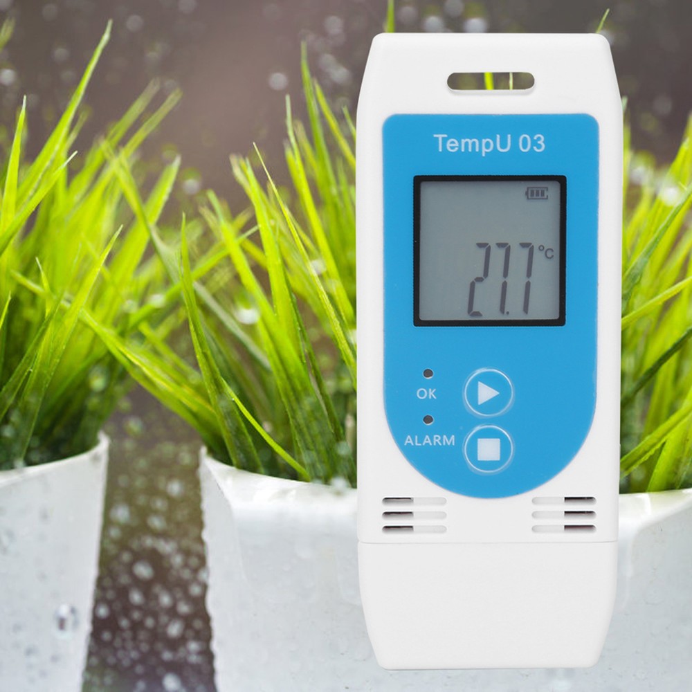 New LCD USB Temperature And Humidity Data Logger PDF GSP Datalogger Recorder