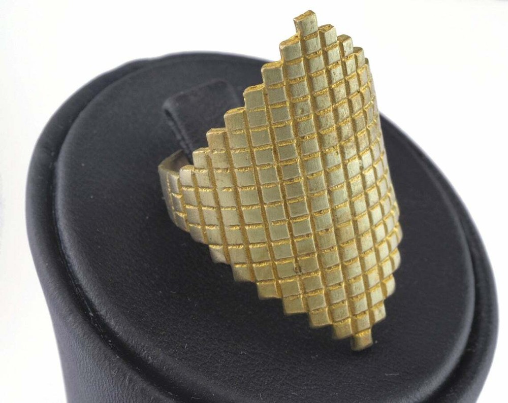 Adjustable Ring Raw brass (18.5mm 8.5US inner size - Adjustable ) OZ2707