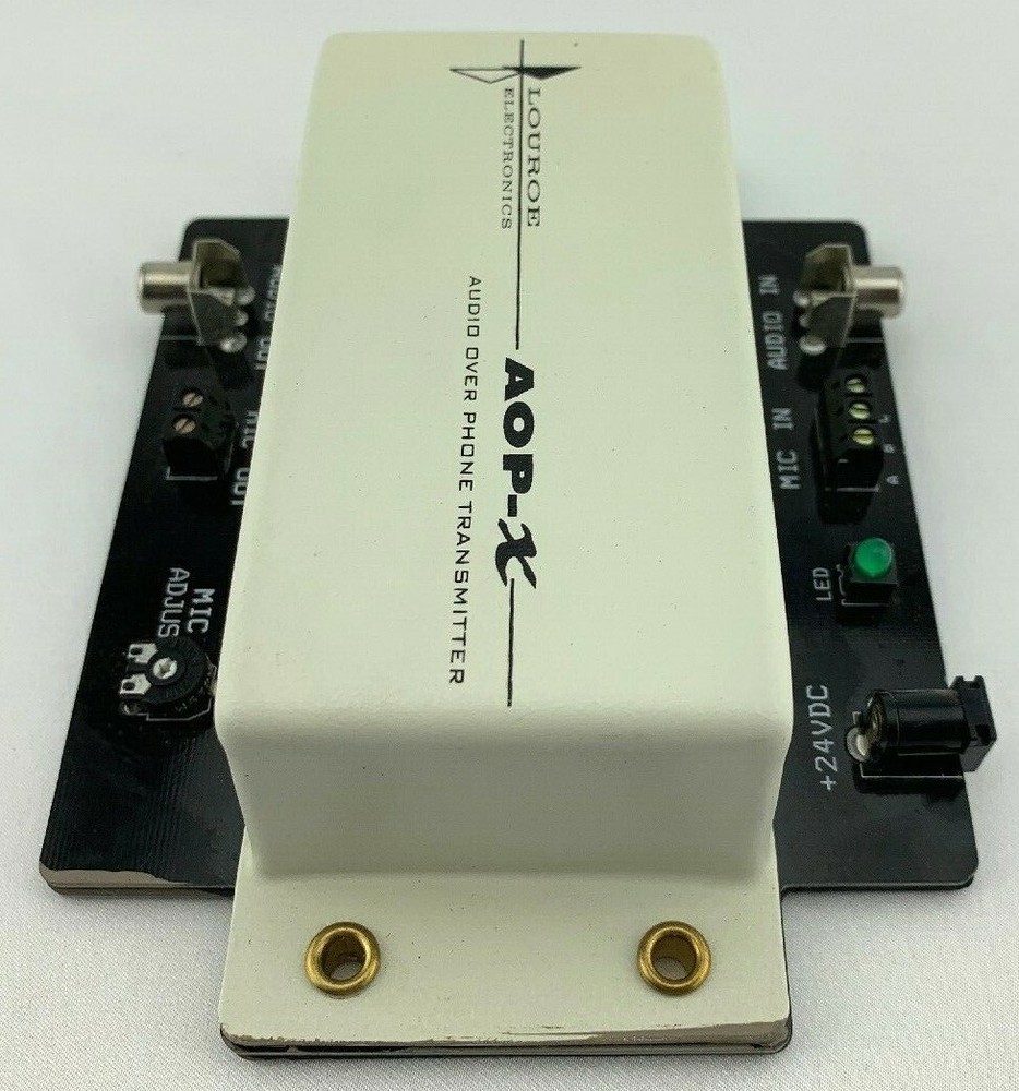 Louroe Audio Surveillance AOP-X Transmit Microphone Over Phone Line Conversion