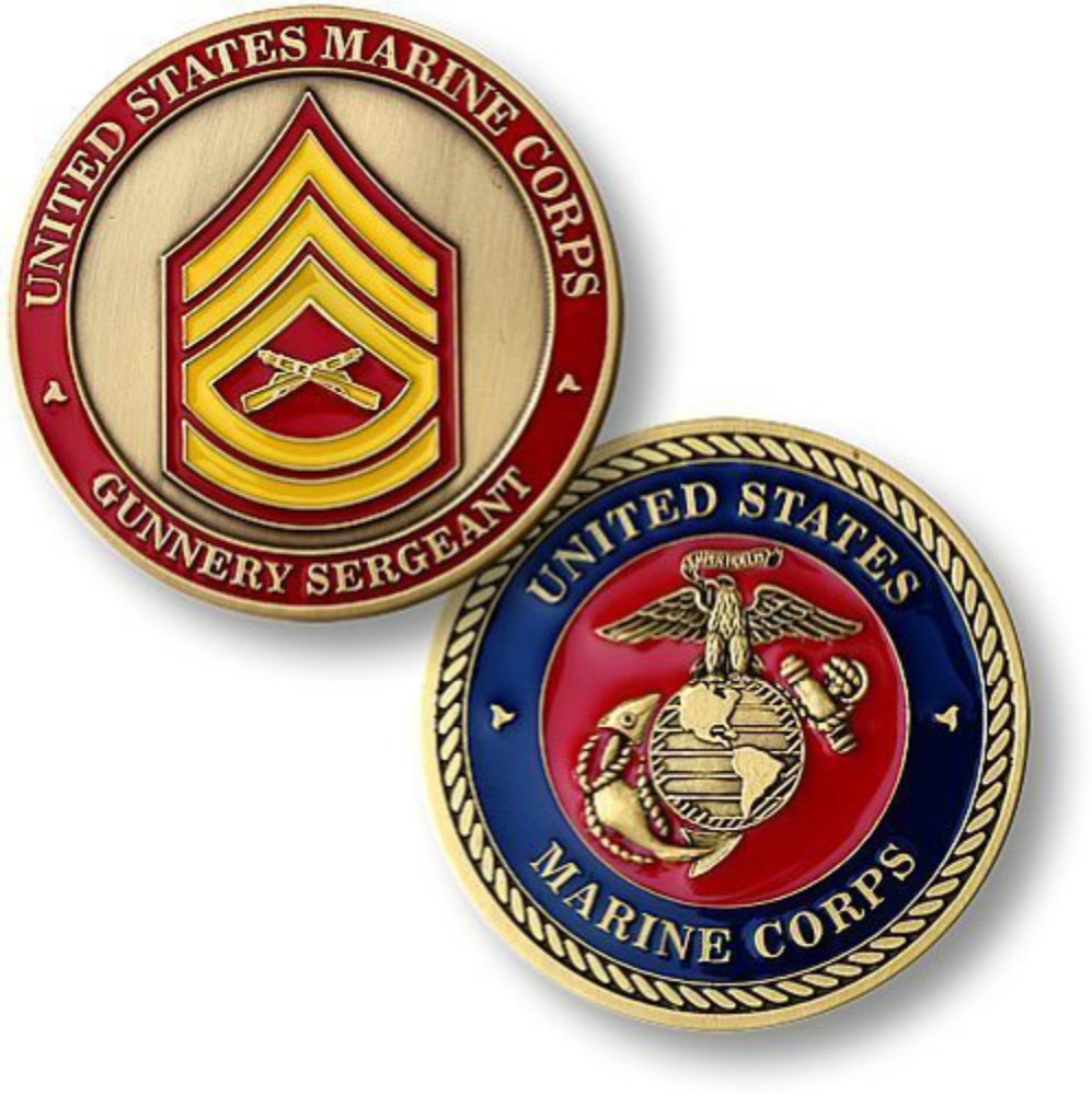 NEW USMC Marine Corps Gunnery Sergeant Challenge Coin.