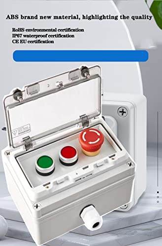Push Button Box Start Stop Red/green instantaneous emergency stop switch box