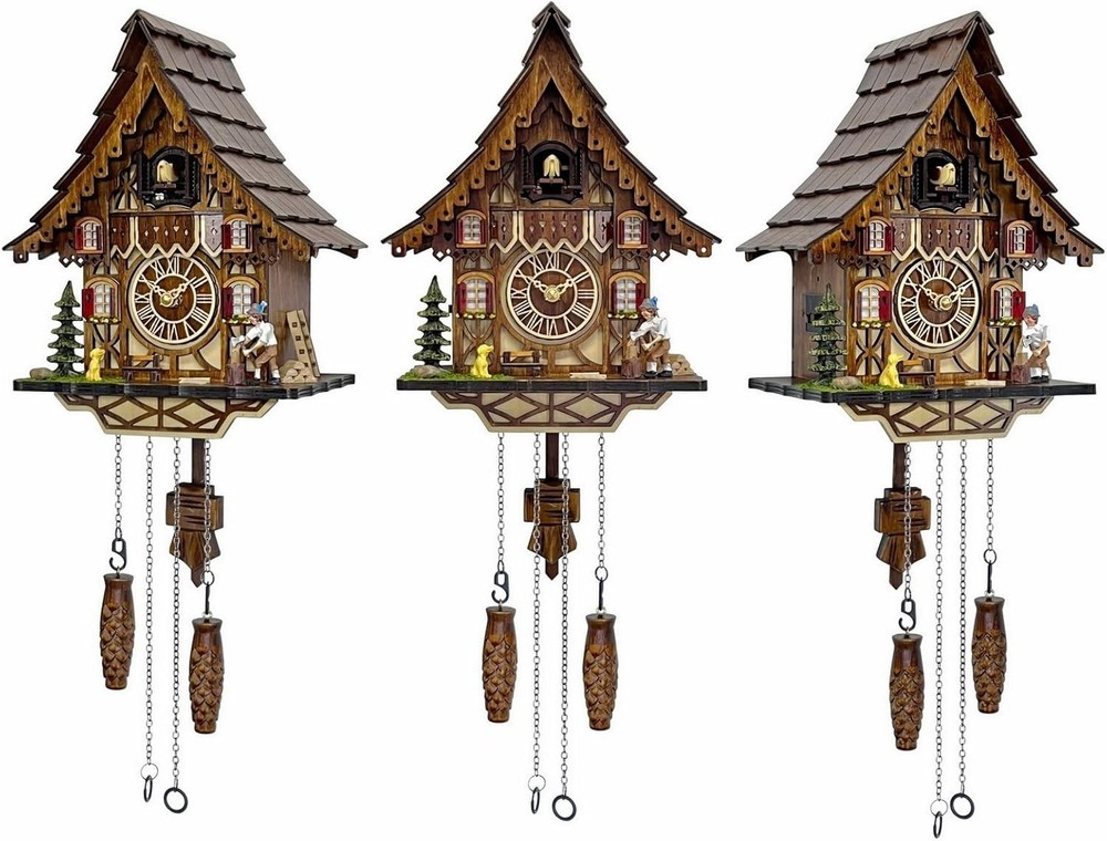 Handcrafted Black Forest Retro Cuckoo Clock