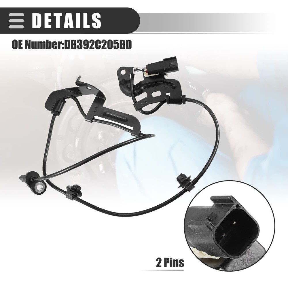 Front Left ABS Sensor, Wheel Speed Sensor, for Ford for Ranger 2012-2022, Pla...