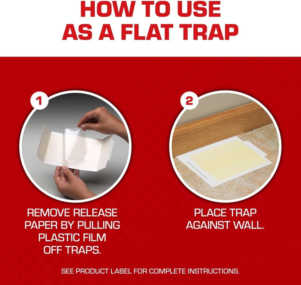 Extra-Large Capture Glue Boards with Eugenol - Mouse & Insect Traps (4 Pack)