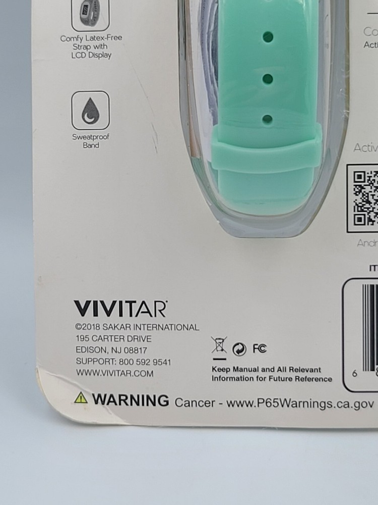 Vivitar Activity Action Tracker Tracks Calories Steps Distance Time LCD Display