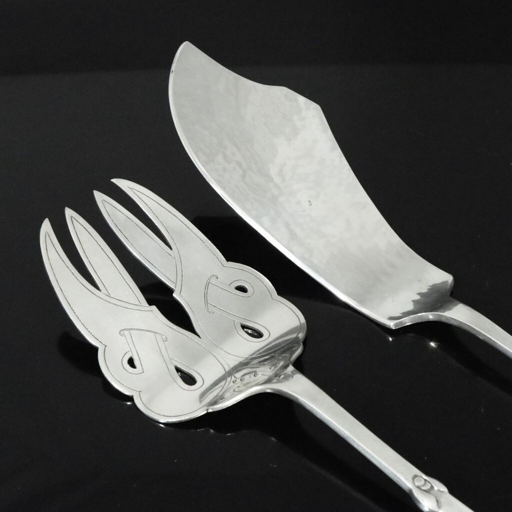 Heimbürger All Silver Fish Serving Set - Mistletoe / Mistelten