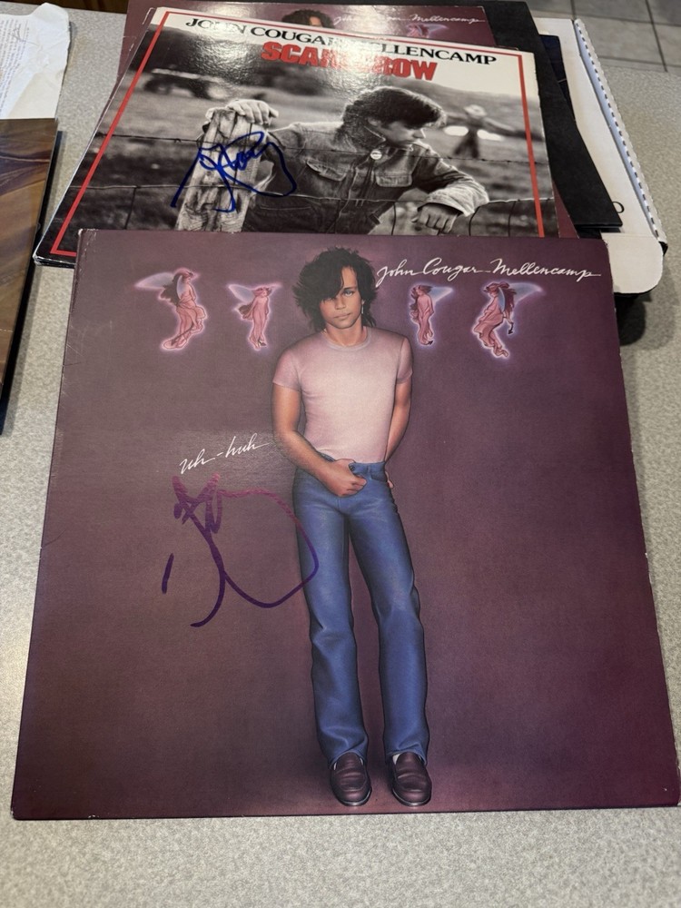 John Cougar Mellencamp Signed Uh-Huh Vinyl Record