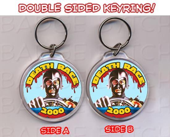 DEATHRACE 2000 round keyring - CLASSIC!