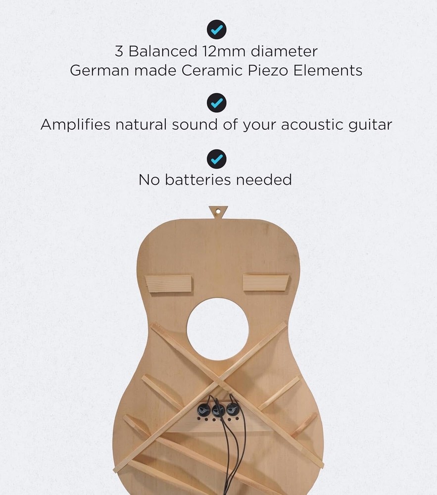 Journey Instruments EP101KM Three Balanced German Passive Pickup Mini Piezos