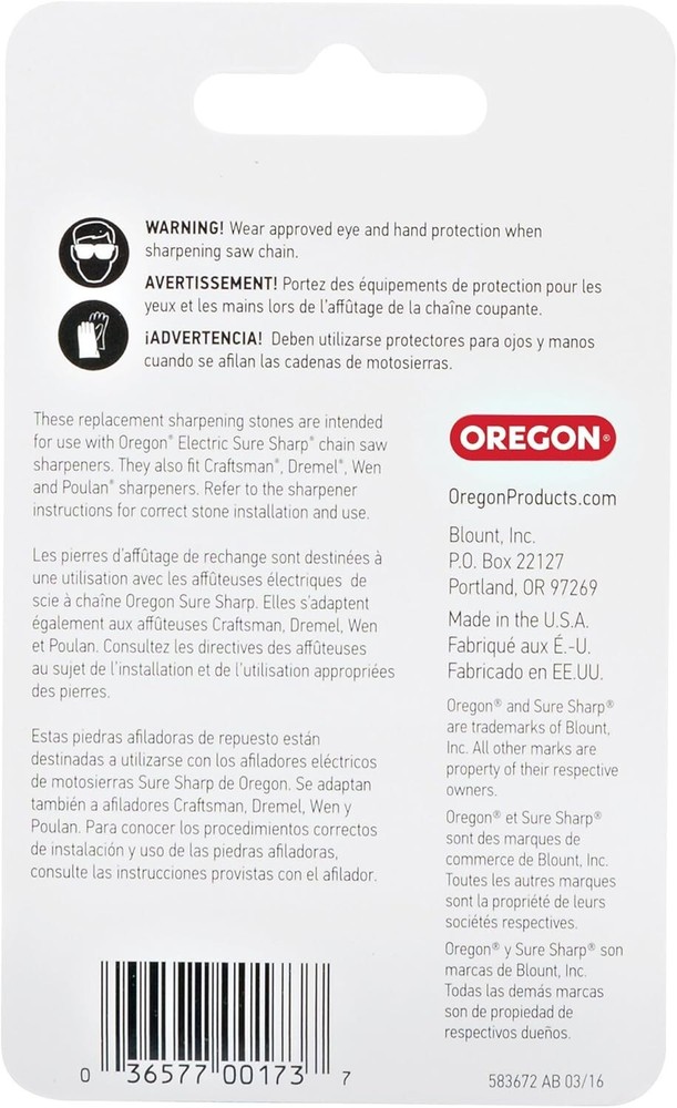 Electric Sure Sharp Replacement Sharpening Stones White/Red 28841 7/32" Medium