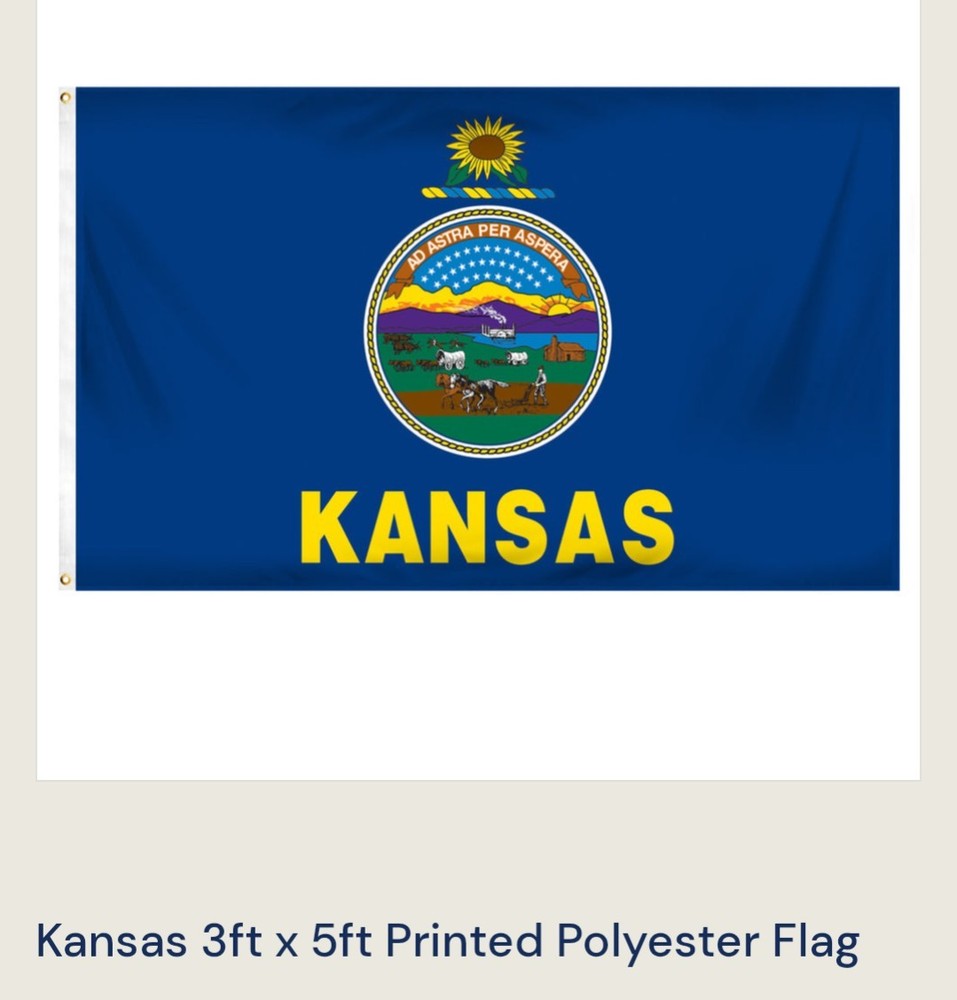 Kansas State Flag 3x5