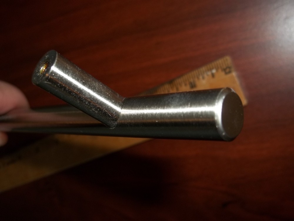 Top Knobs M433 -- 11 11/32" c-c Brushed Satin Nickel BAR Cabinet Pull Handle