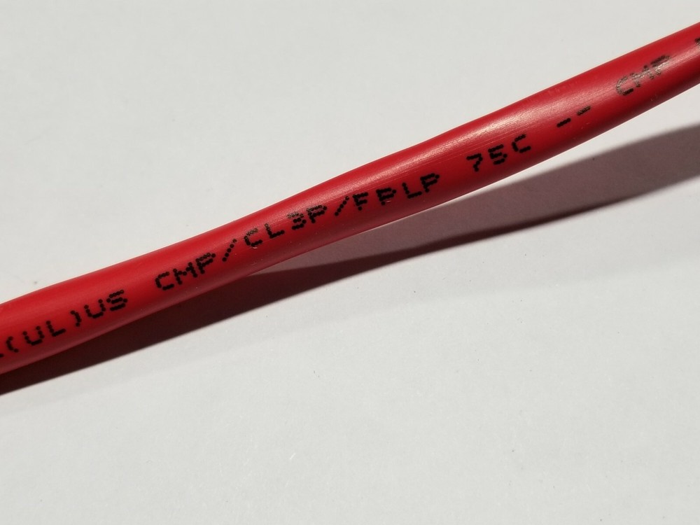 Southwire/Tappan G70019 12/2C Solid Shielded Fire Alarm Cable Plenum Red /50ft