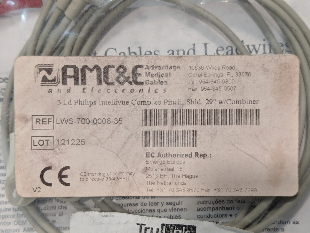 AMC&E LWS-700-0006-35 Reusable ECG Leadwire Set