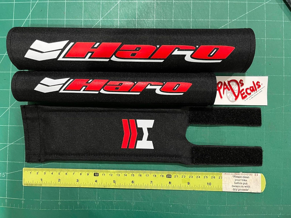 Haro bmx pad padset with red lettering