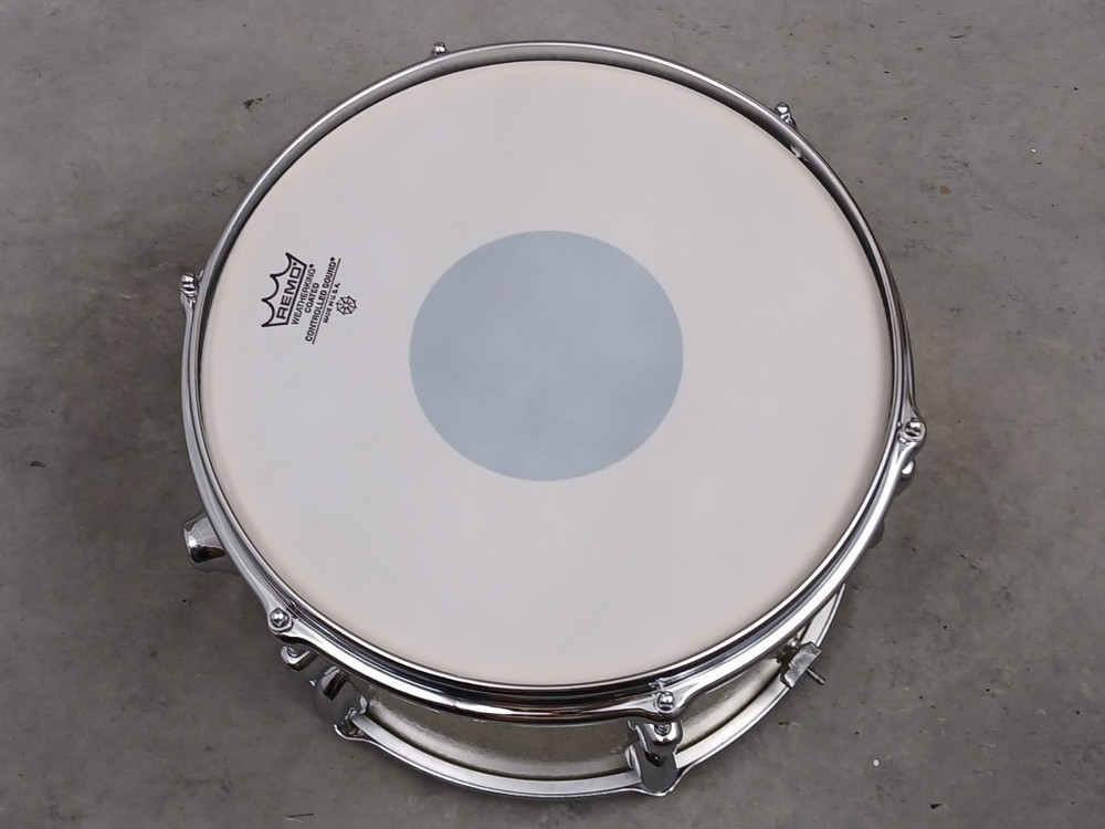 SLINGERLAND 8X12" SILVER SPARKLE TOM DRUM, 3-ply IMMACULATE!
