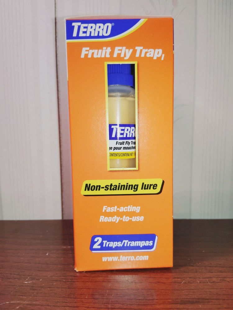 2‑Count Ready‑to‑Use Indoor Fruit‑Fly Traps with Non‑Staining Bait