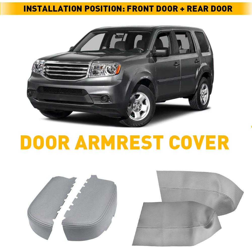 4Pcs Driver & Passenger Door Side Panel Armrest Front Rear for 09-15 Honda Pilot