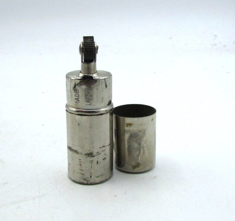 VINTAGE 3" CRYSTAL TEXACO TABLE LIGHTER