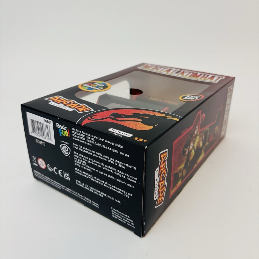 Basic Fun Mortal Kombat Mini Retro Arcade Classics 2025 Game Brand New Sealed