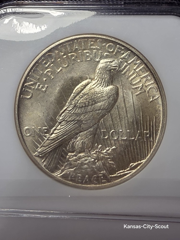 1921 PCGS MS63 HIGH RELIEF PEACE DOLLAR
