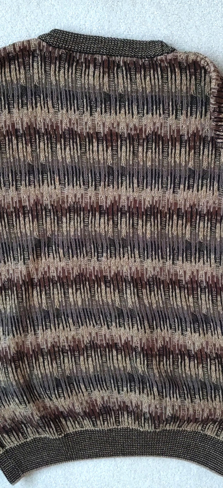 MENS GREY & BROWN SWEATER~BACHRACH