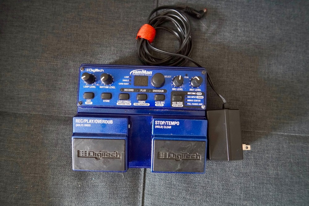 DigiTech JamMan Looper Phrase Sampler Electric Guitar Effects Pedal +Adapter