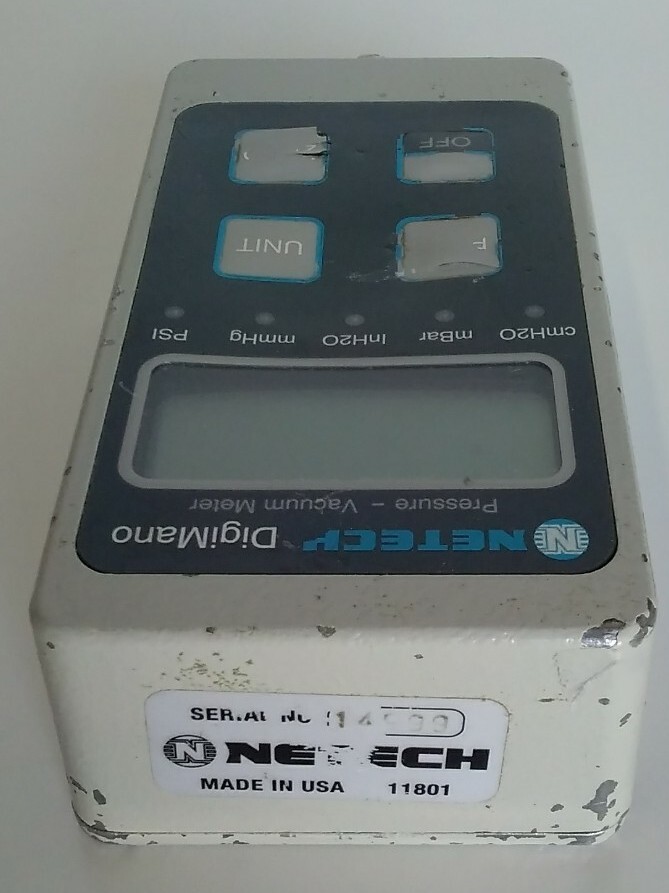 NETECH DigiMano Pressure- Vacuum Meter (Untested)