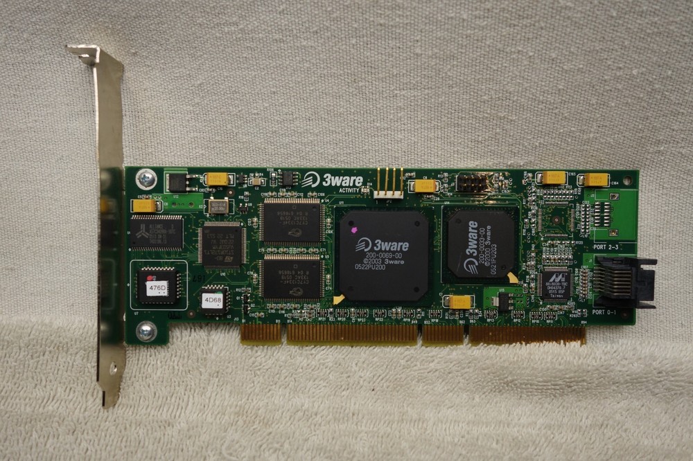 3Ware Escalade 8006-2LP  PCI 64/66MHz Raid Controller Card Working
