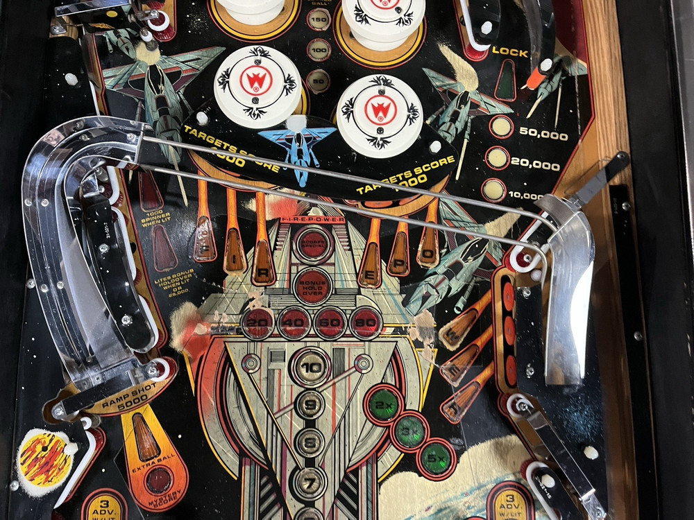 1983 FIREPOWER 2 PINBALL MACHINE PROFESSIONAL TECHS FULL LEDS PLAYS GREAT
