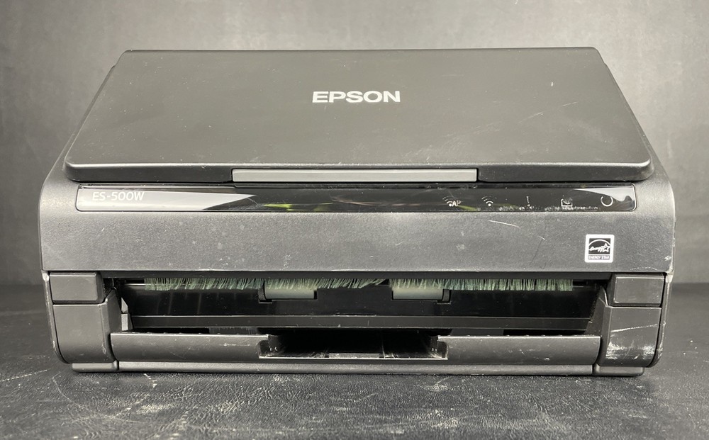 Epson Workforce ES-500W, J381B, Black, Wireless Duplex Document Scanner, Tested
