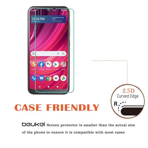 (3 Pack) Compatible for BLU View 4 (B135DL) Screen Protector Tempered