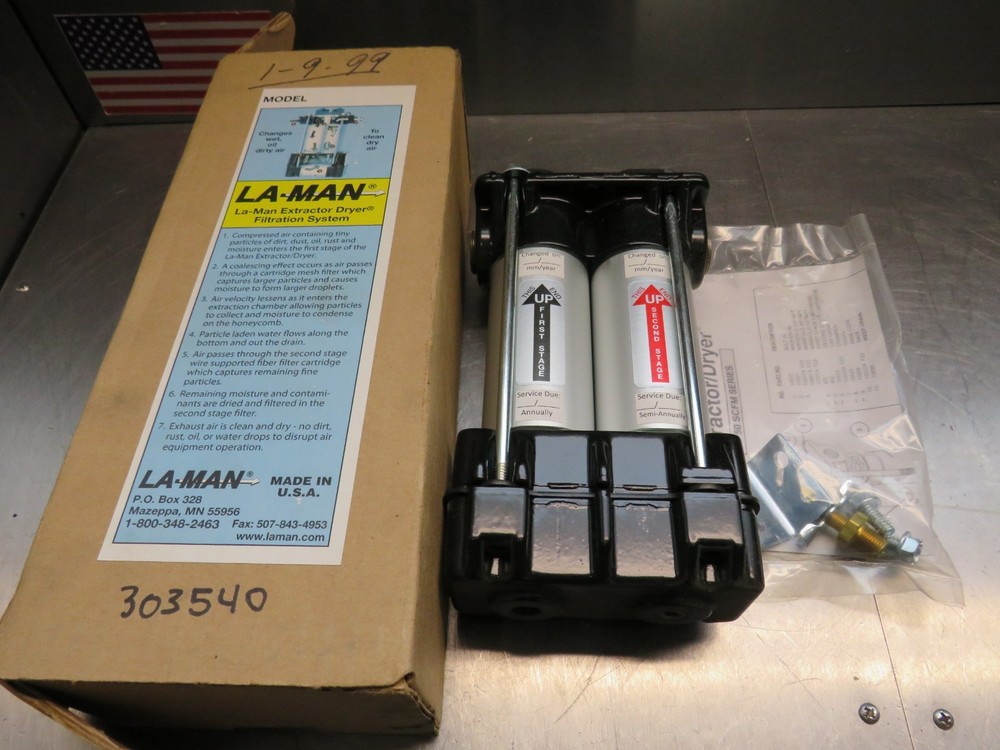 LA MAN Extractor/Dryer Model 106 3/8" NPT