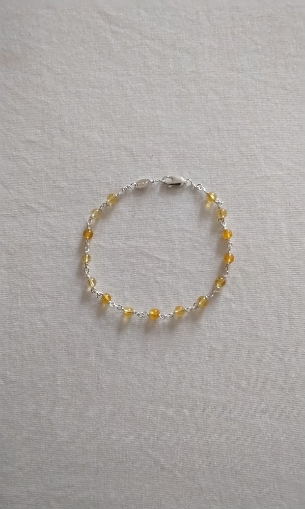 Sterling Silver and Citrene Bracelet
