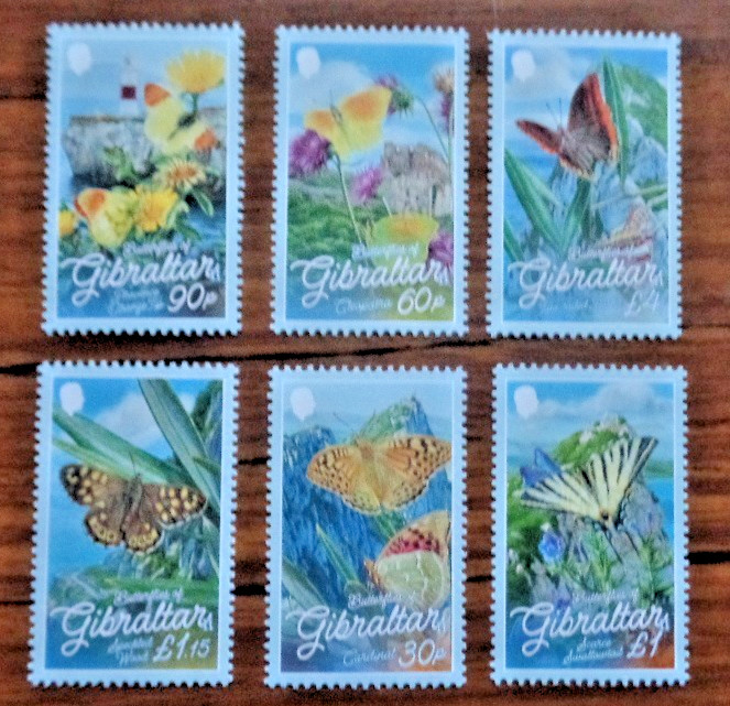 Gibraltar 2024 Butterflies 6v UMM
