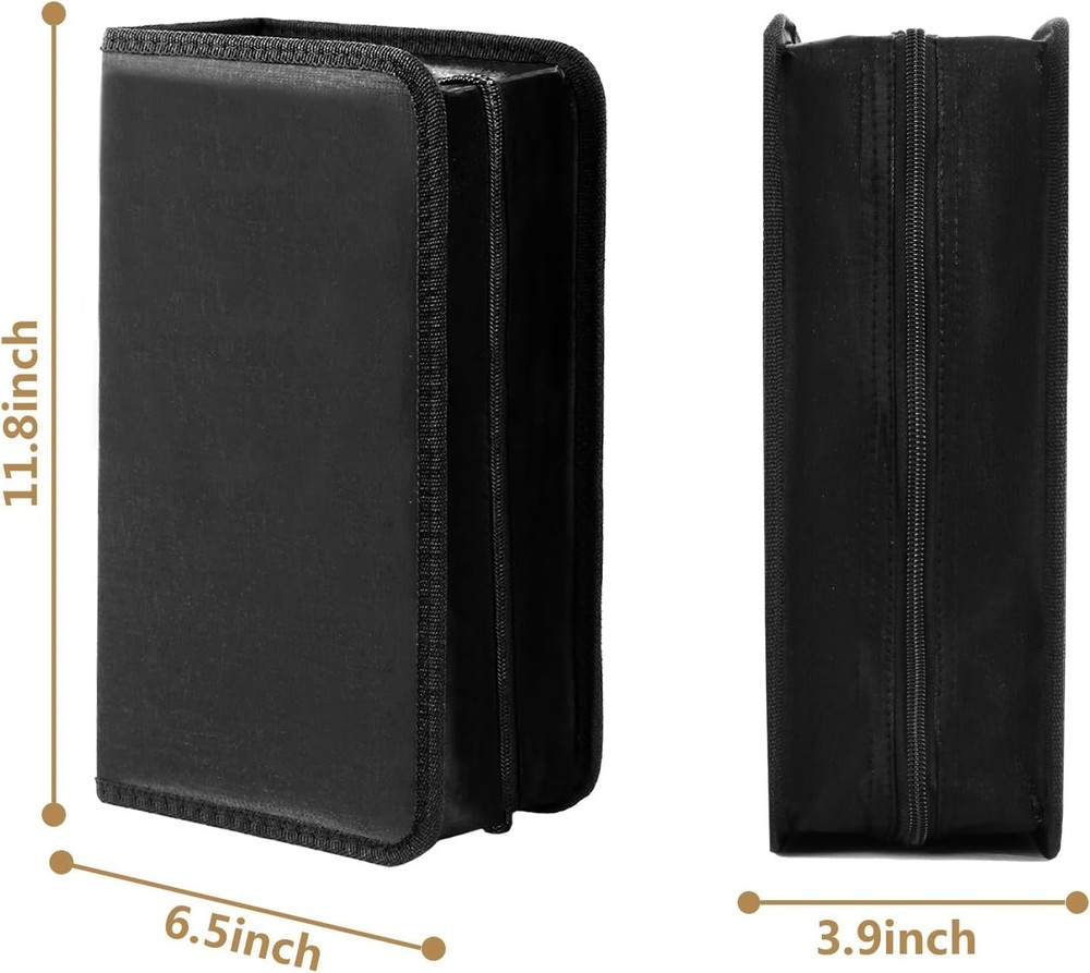 DVD Case CD Storage,128 Capacity Cases Holder Storage 128 Black