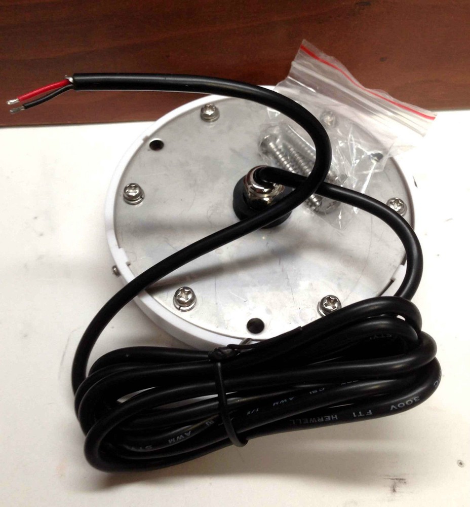 Ultra Bright Cool White LED Marine Polymer Underwater Light Surface Mount