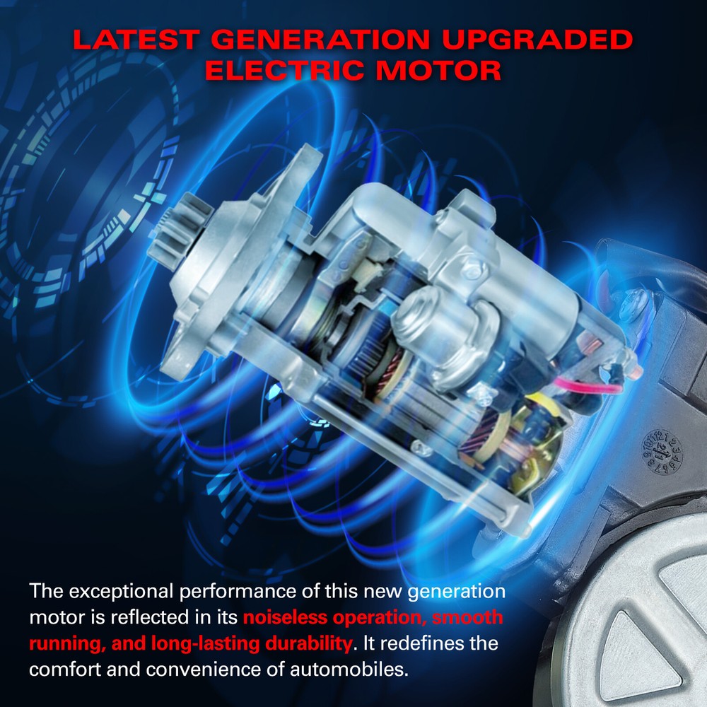 Front Power Window Regulator w/ Motor Passenger Side for Chevy Silverado GMC