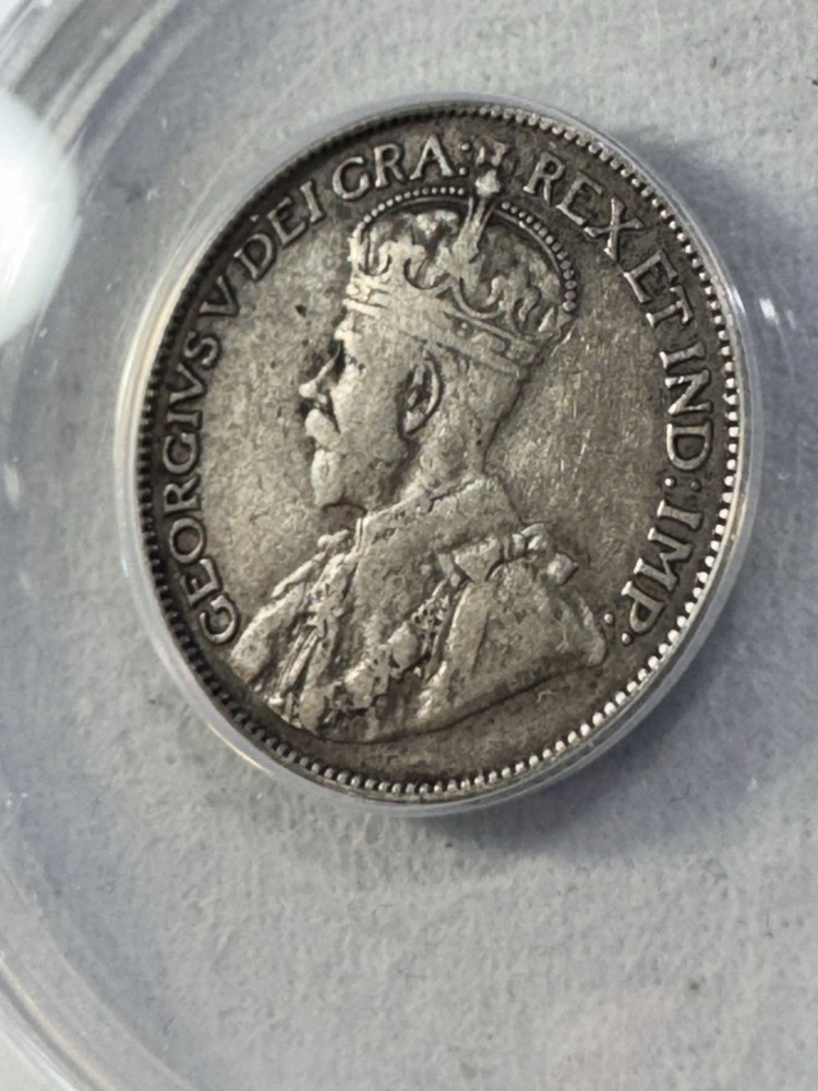 1913 Canada 25 Cents Graded VF 20 by ANACS