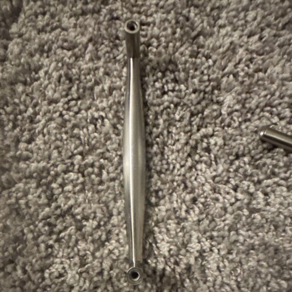 Brushed Silver Modern Metal Cabinet Handle Pulls for Cabinets