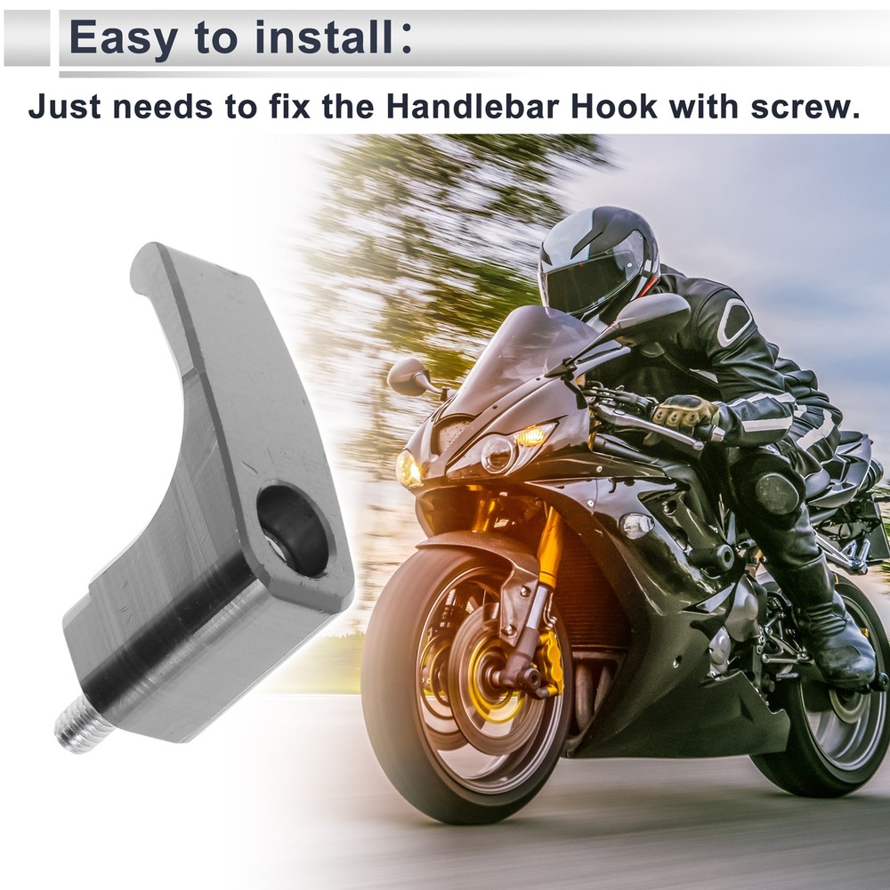 Motorcycle L-Hook 1 Set Titanium 46mm