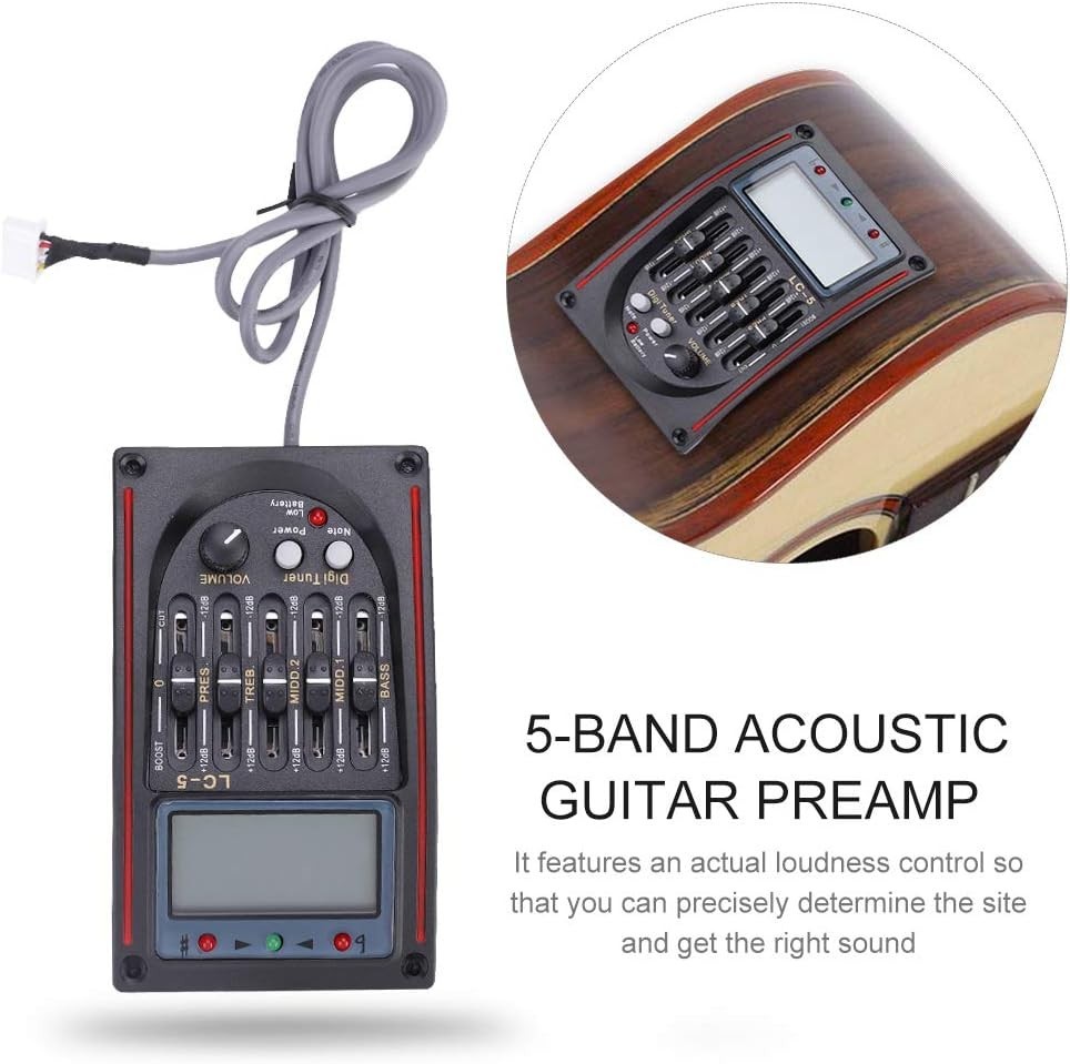 eBay Acoustic Guitar Preamp with LCD Equalizer & Tuner