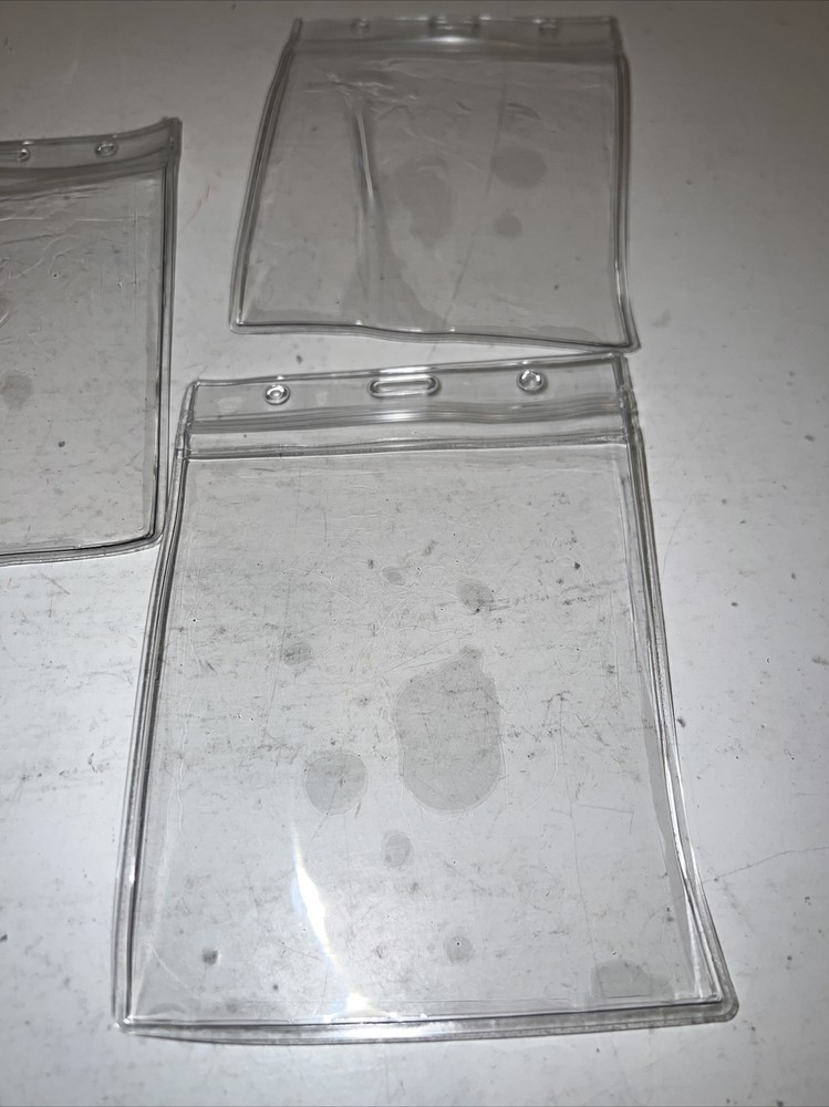 5PCS Clear Card Protector 4×3 , Waterproof