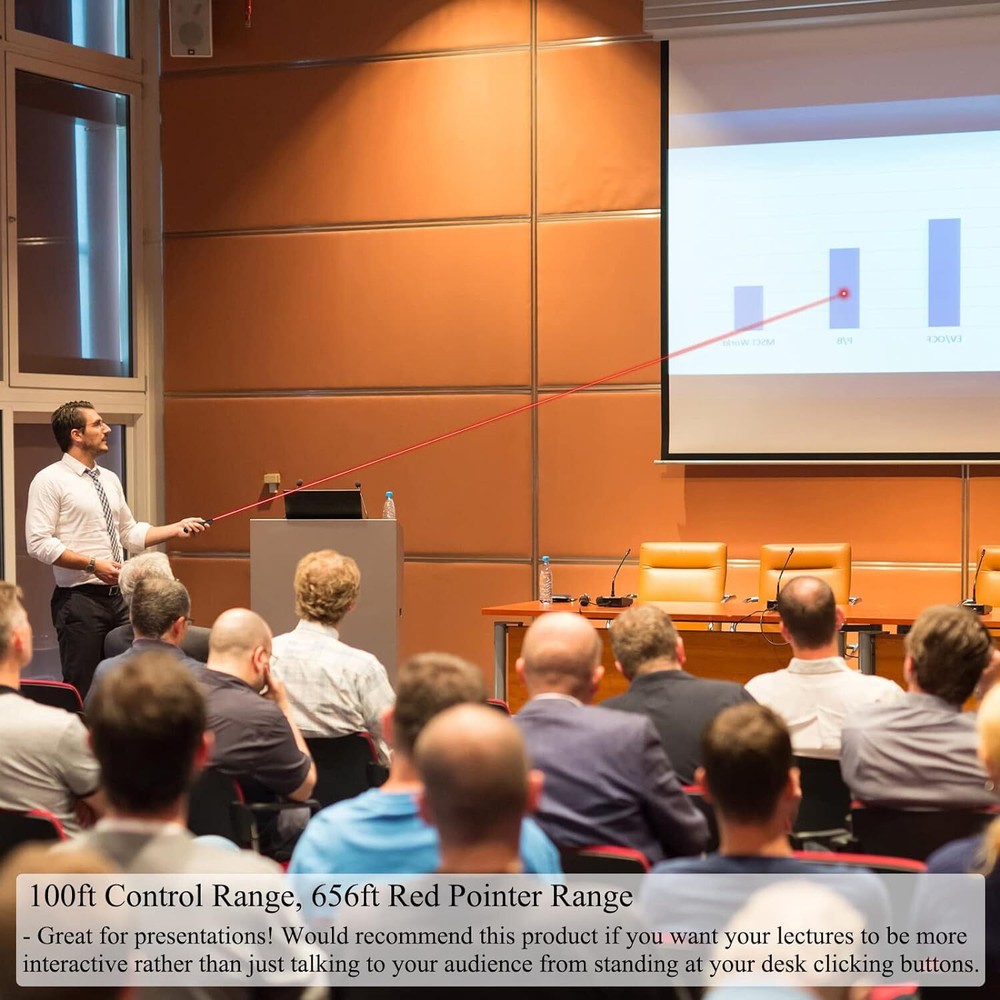 Handheld Air Mouse Mice w/ laser pointer PPT Presenter Laser Pointer Clicker