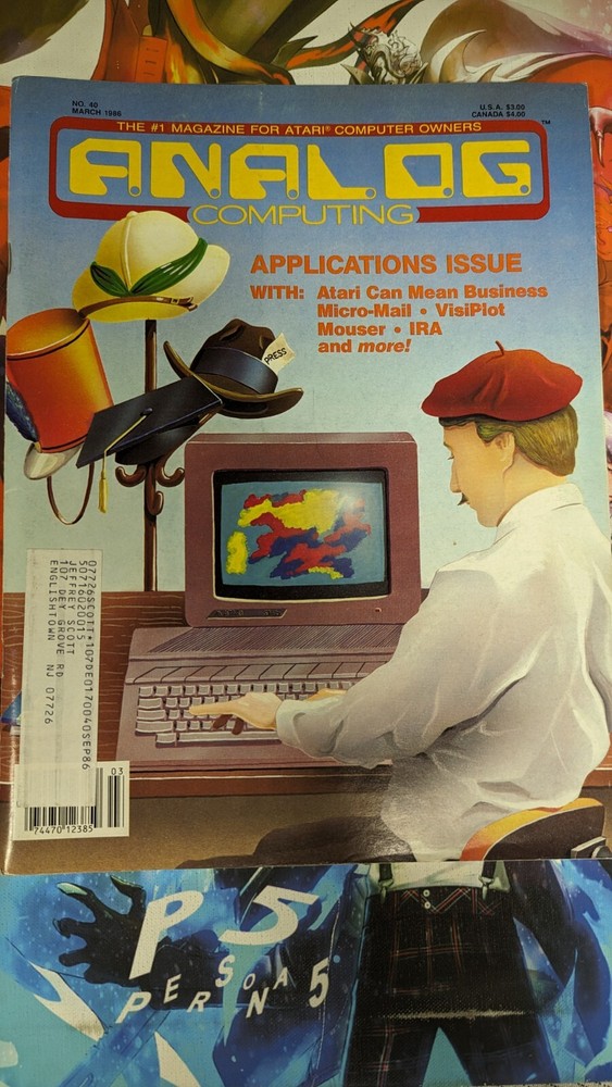 ANALOG Atari COMPUTING MAGAZINE March 1986 No. 40 Applications issue